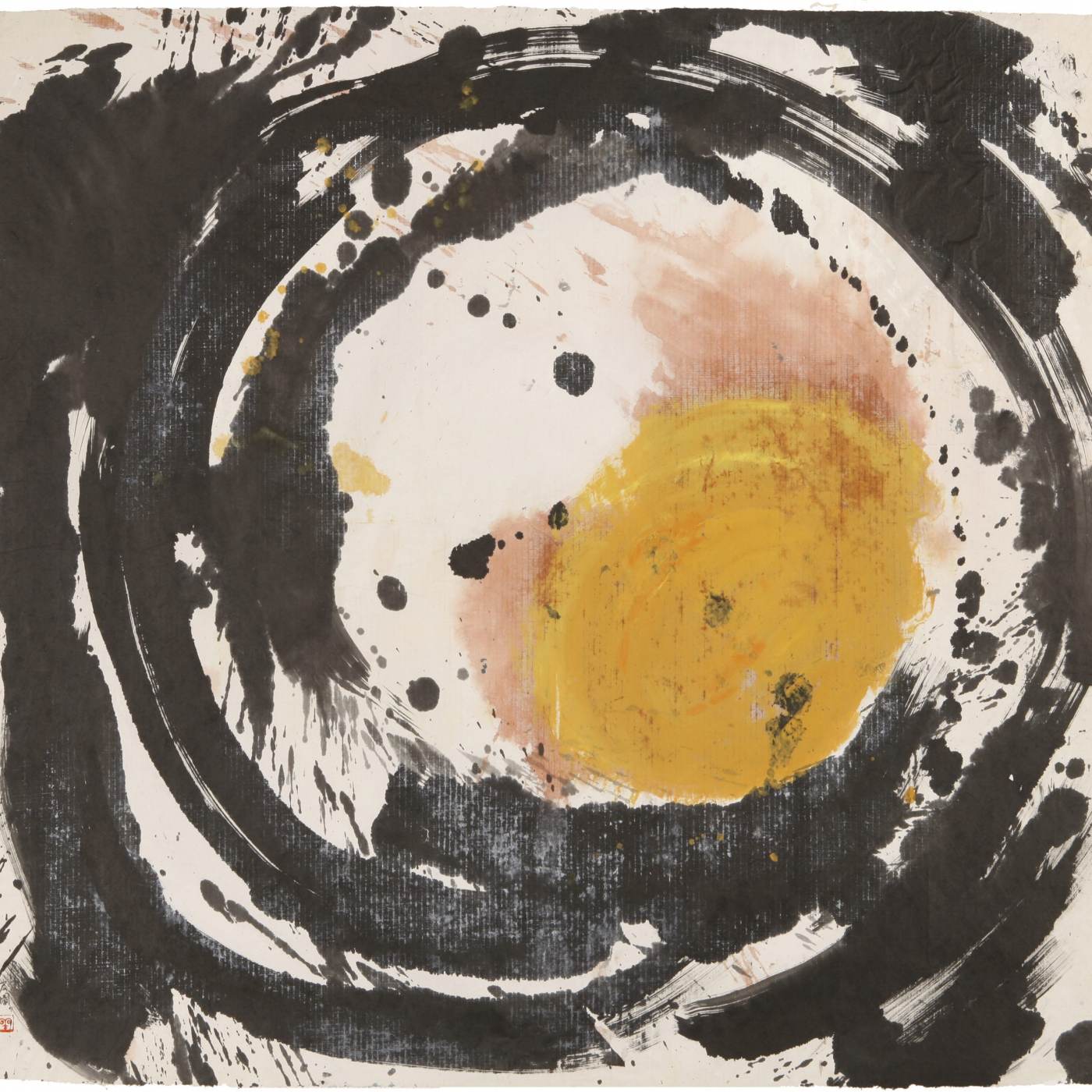 Zhang Hongtu, Story of One Circle, 1983, Ink, gouache and acrylic on rice paper, Courtesy of the artist