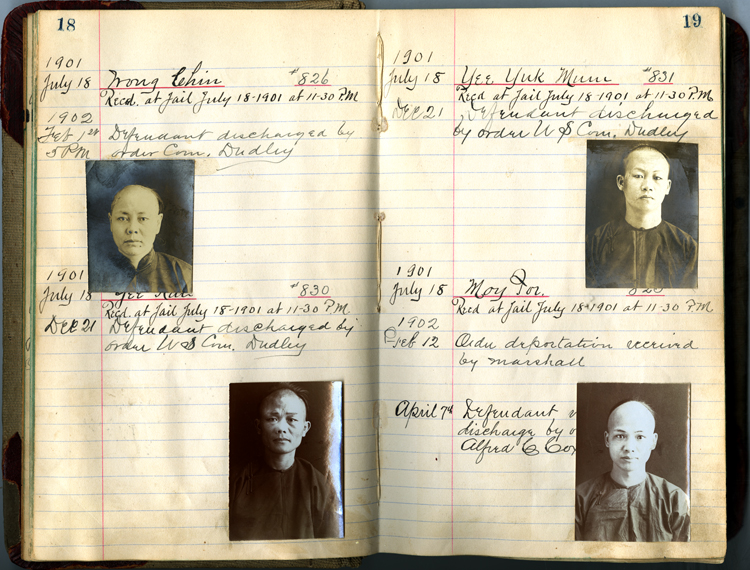 17 September 2019 Posted.
Jail Records, 1901-1903, Courtesy of the Moriah Historical Society, Museum of Chinese in America (MOCA) Collection.
1901-1903年，监狱记录，原件保存在莫里亚历史学会，美国华人博物馆（MOCA）数字化馆藏