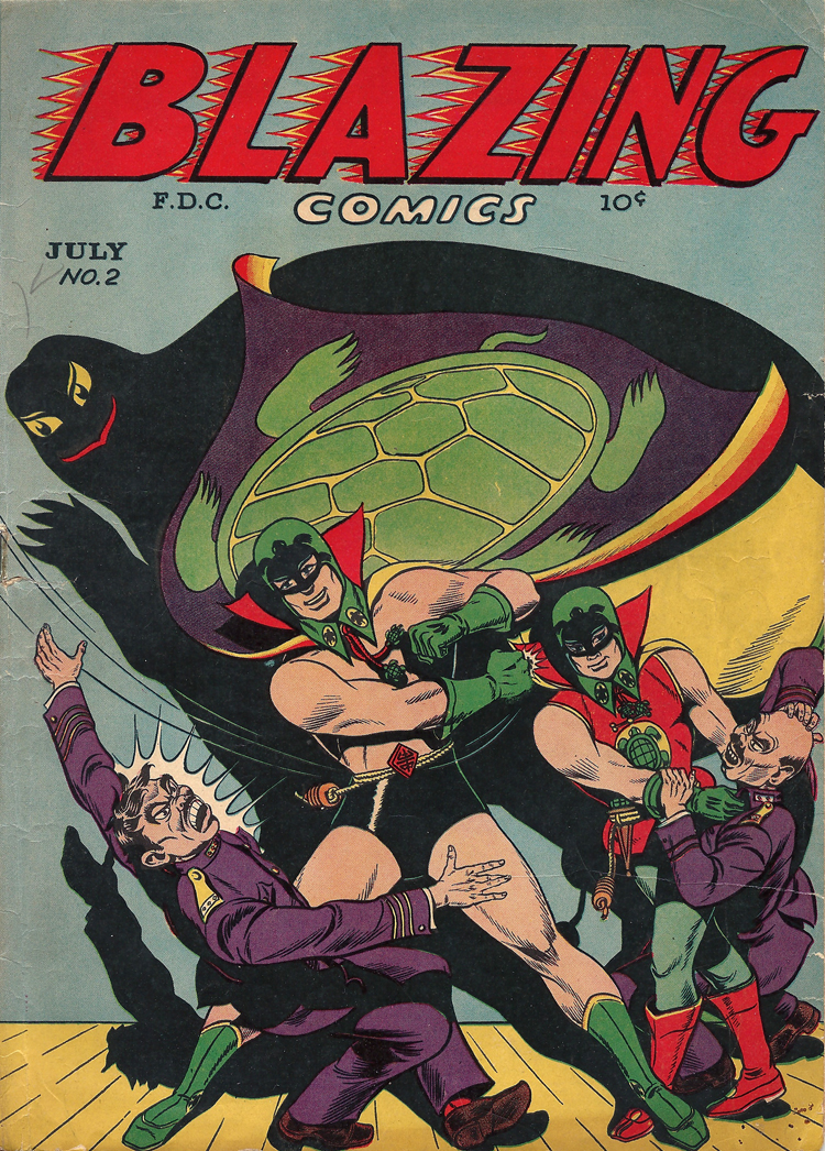 10 October 2019 Posted.
Issue No. 2 of the Green Turtle, July 1944, Courtesy of Alex Jay, Museum of Chinese in America (MOCA)
Collection.
《绿龟侠》（The Green Turtle）第二期，1944年7月，Alex Jay捐赠，美国华人博物馆（MOCA）馆藏