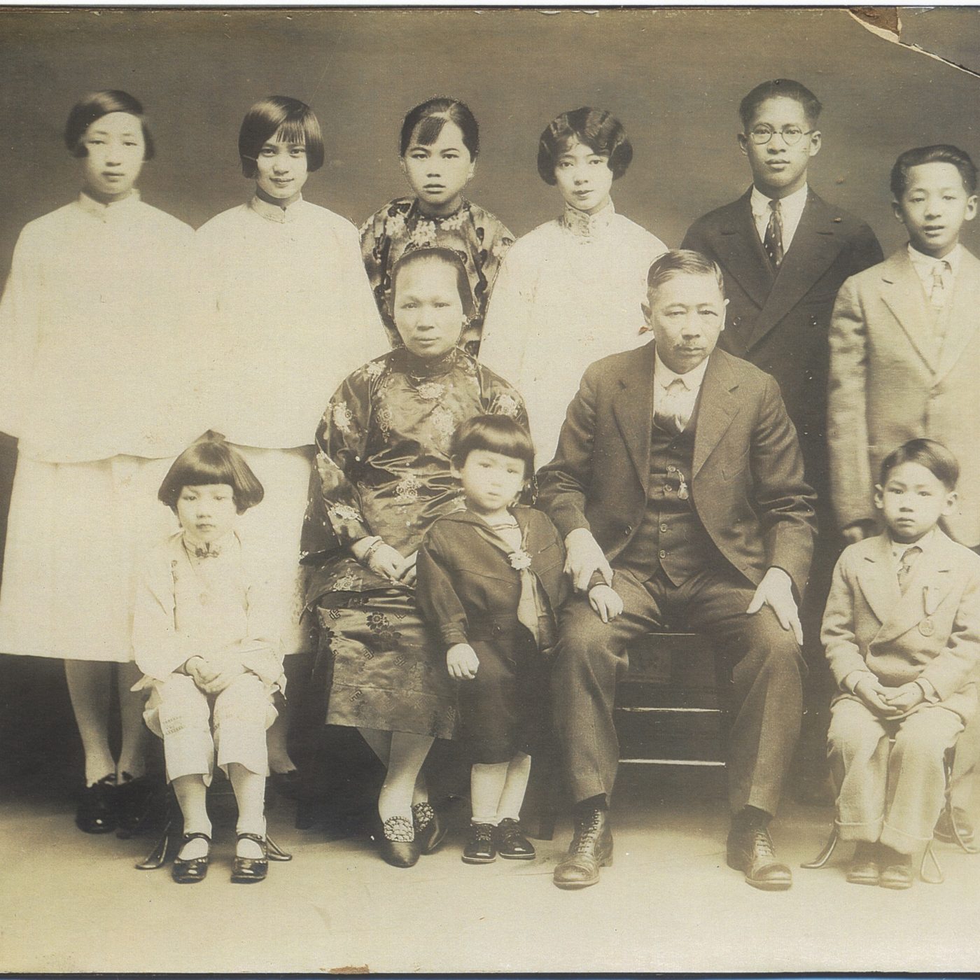 Family Picture Taken 1927 in Portland, Oregon. Courtesy of Hazel Ying Lee & Frances M. Tong, Museum of Chinese in America (MOCA) Collection. 