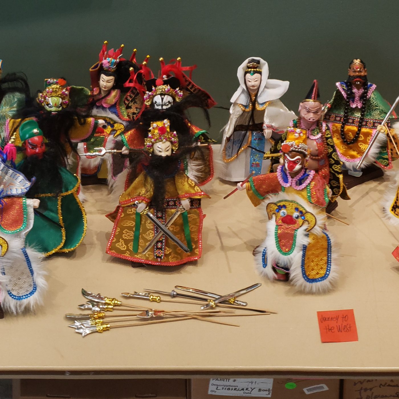 布袋戏木偶。由Steven Yungyuan Chang捐赠，美国华人博物馆（MOCA）馆藏。