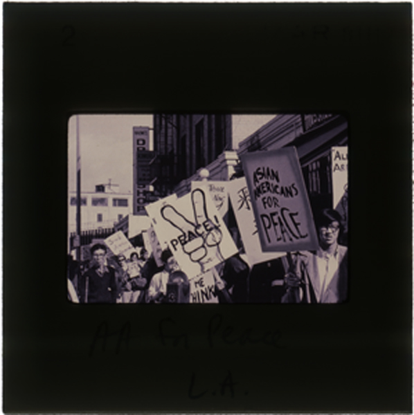 2017.013.012 A rally of Asian Americans for Peace in Los Angeles in 1978.