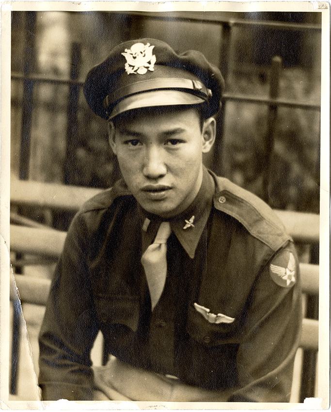 Benjamin Ralph Kimlau in U.S. Army Air Forces uniform. Courtesy of Eileen M. Dong, Museum of Chinese in America (MOCA) Collection.