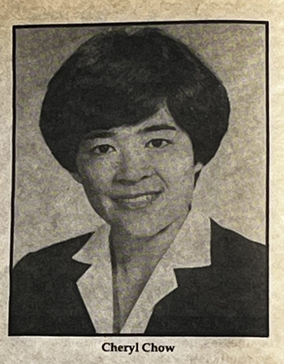 Cheryl Chow, From the International Examiner, Vol. 12, No. 17, September 4, 1985. Museum of Chinese in America (MOCA) Newspaper Collection.